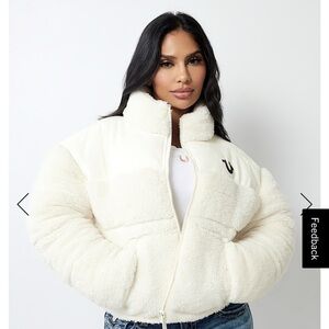 Women's Cream Puffer Jacket